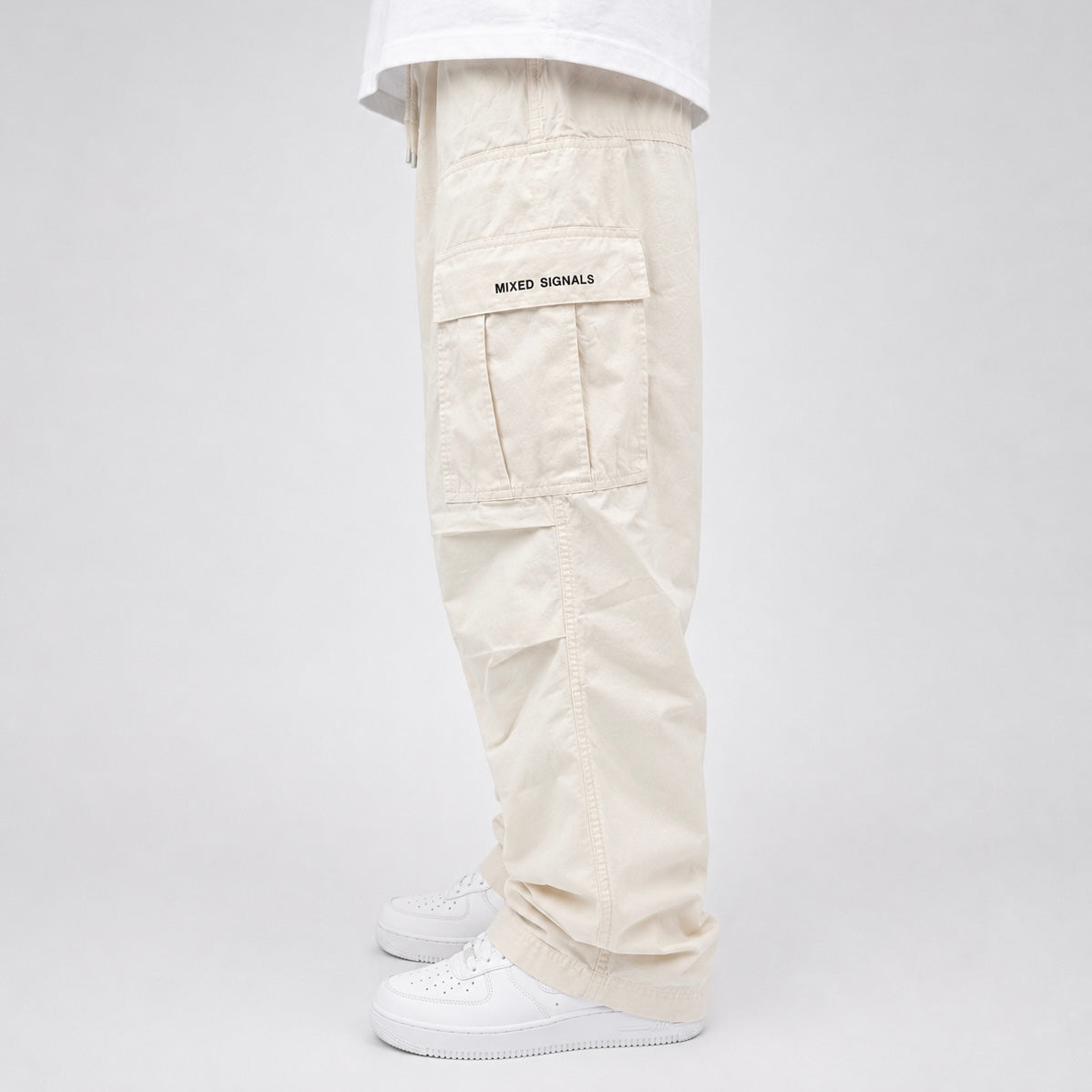 Y2K OVERSIZED CARGOS (OFF WHITE/BONE)