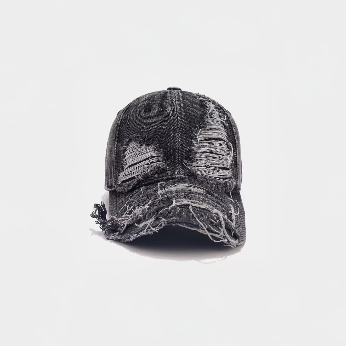 DISTRESSED DAD HAT (BLACK)