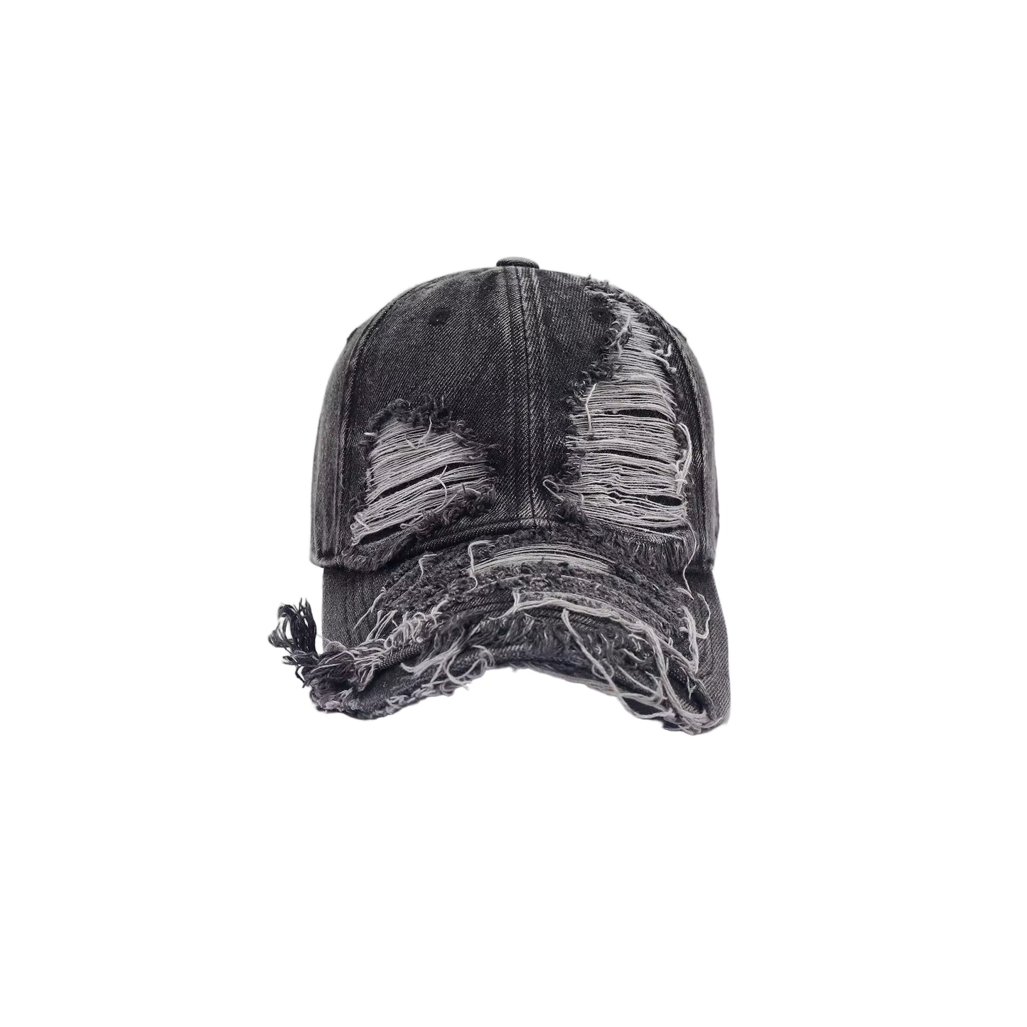DISTRESSED DAD HAT (BLACK)