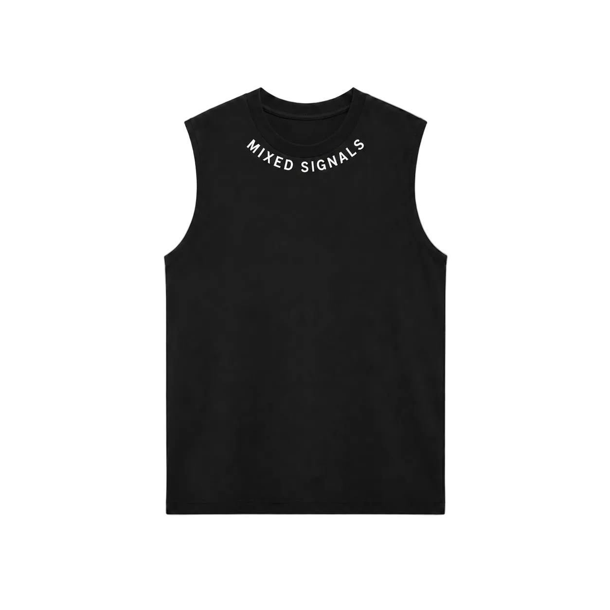 FLICKERING HEART TANK - BLACK