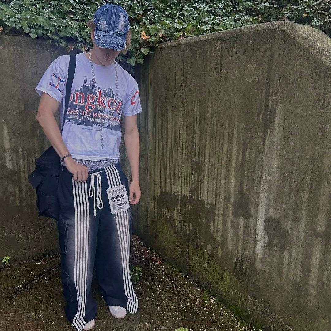DISTRESSED DAD HAT (BLUE)