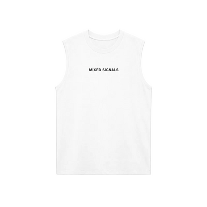 FLICKERING HEART SINGLET (WHITE)