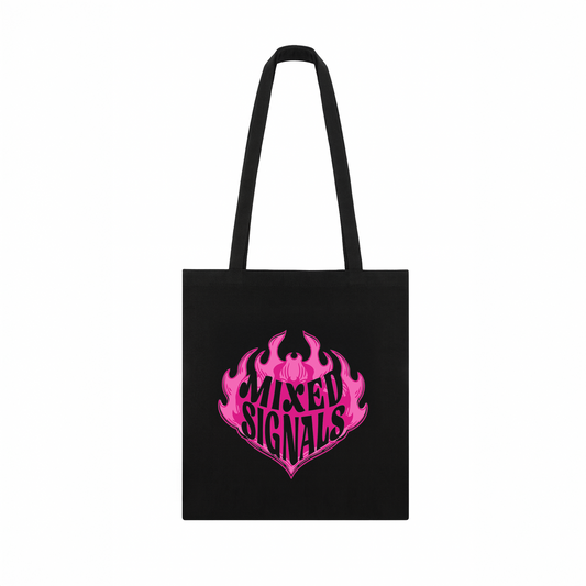 MIXED SIGNALS TOTE BAG (FLICKERING HEART