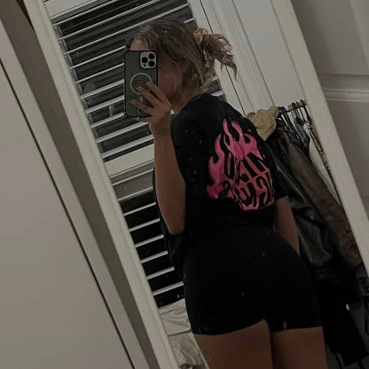 FLICKERING HEART SHIRT (BLACK)
