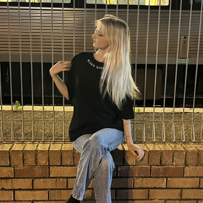 FLICKERING HEART SHIRT (BLACK)