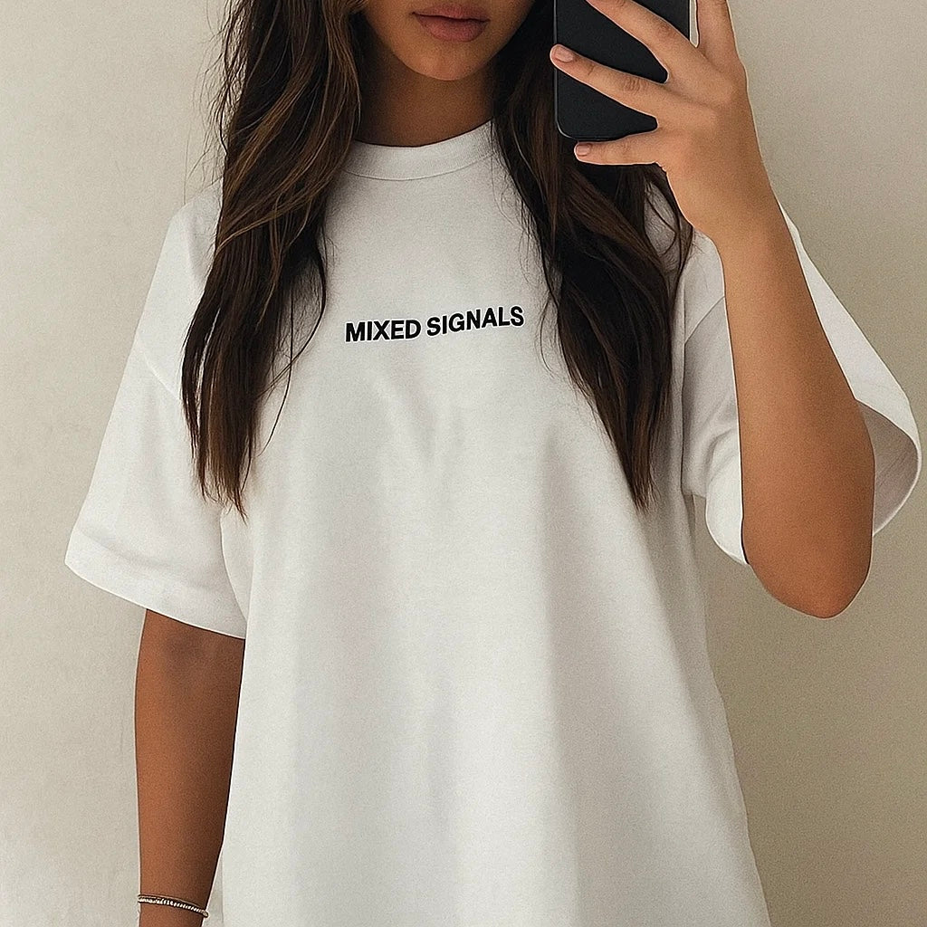 FLICKERING HEART SHIRT (WHITE)