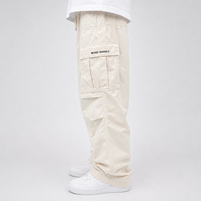 Y2K OVERSIZED CARGOS (OFF WHITE/BONE)