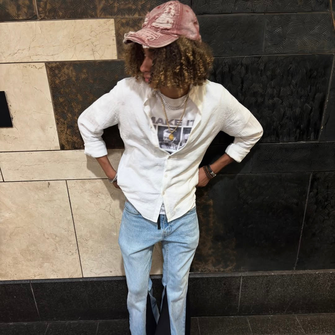 DISTRESSED DAD HAT (RED)