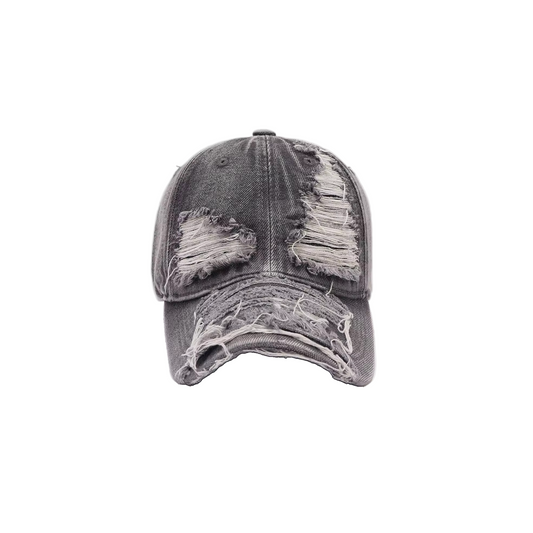 DISTRESSED DAD HAT (GREY)