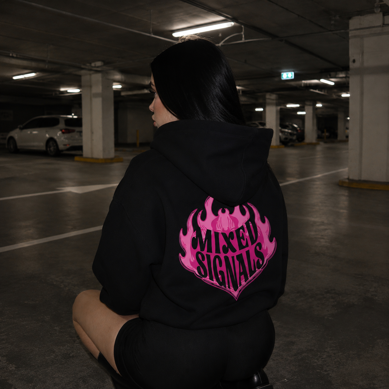 FLICKERING HEART HOODIE