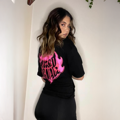 FLICKERING HEART SHIRT (BLACK)