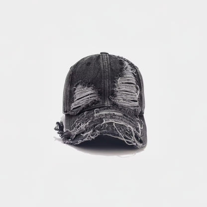 DISTRESSED DAD HAT (BLACK)