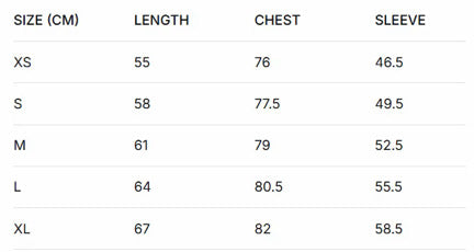 Size guide
