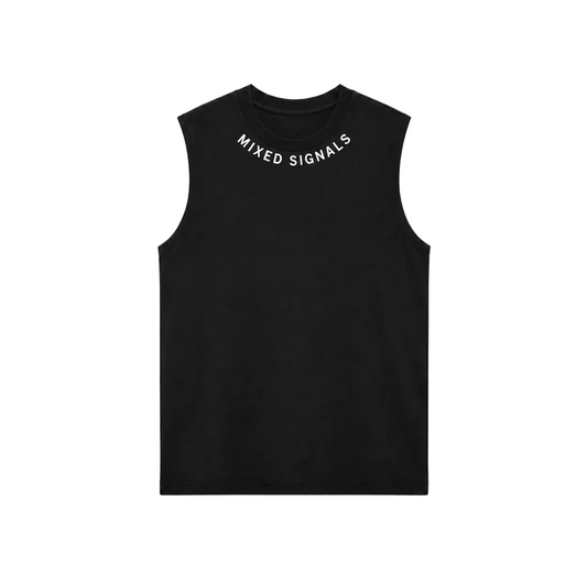 FLICKERING HEART SINGLET (BLACK)