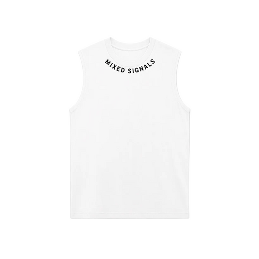 FLICKERING HEART SINGLET (WHITE)