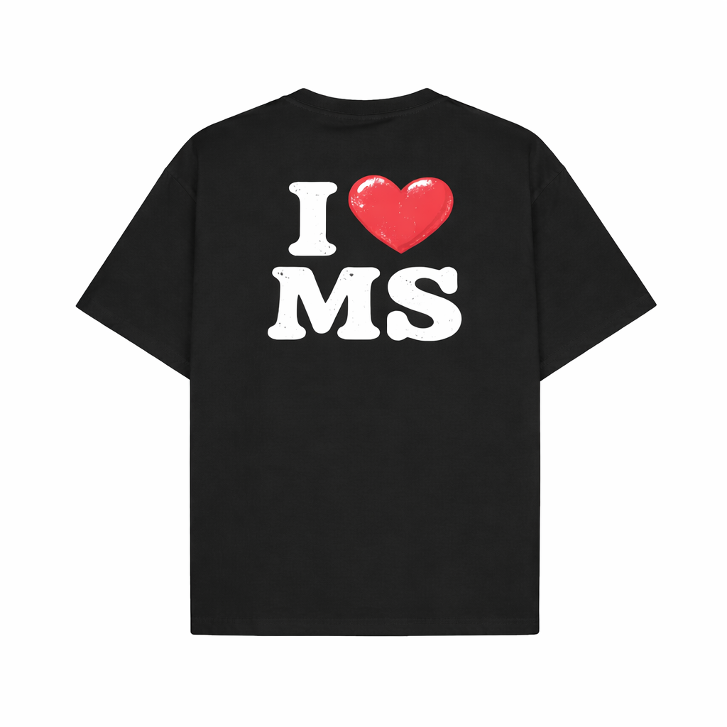 I HEART MS OVERSIZED TEE (BLACK)