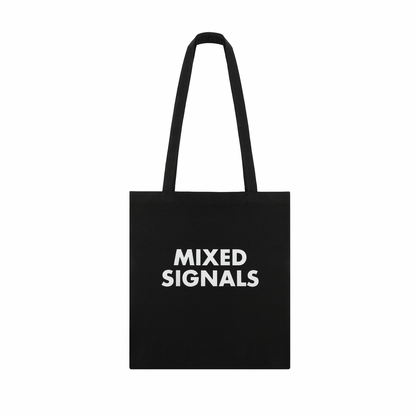 MIXED SIGNALS TOTE BAG (TEXT)