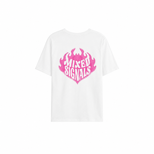 FLICKERING HEART SHIRT - WHITE