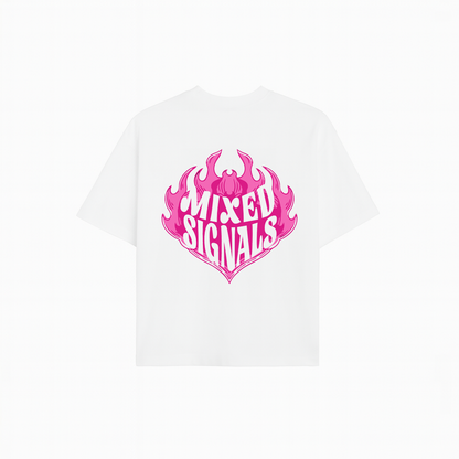 FLICKERING HEART SHIRT (WHITE)
