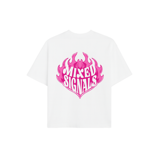 FLICKERING HEART SHIRT (WHITE)