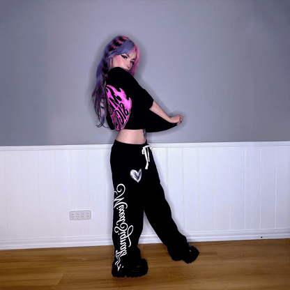 FLICKERING HEART SHIRT (BLACK)